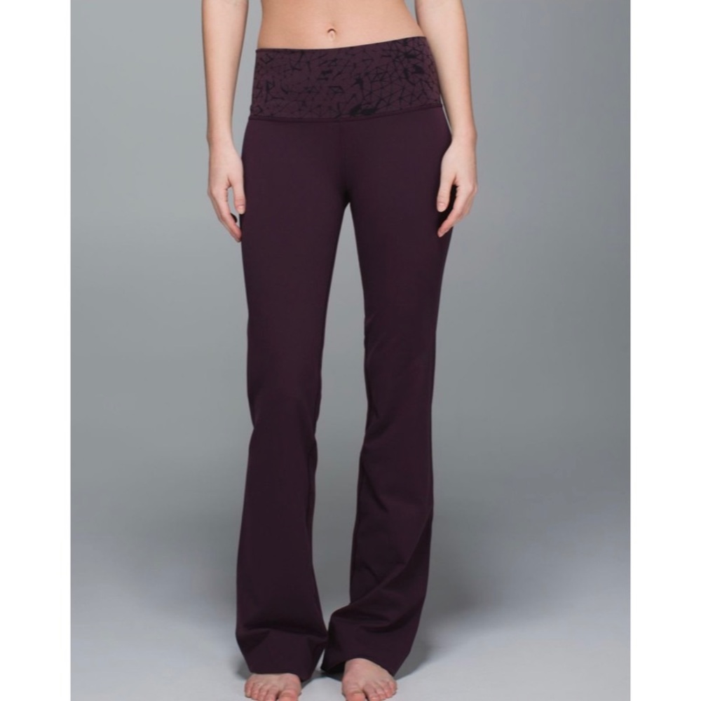Lululemon Groove Pant II Star Crushed Black Cherry